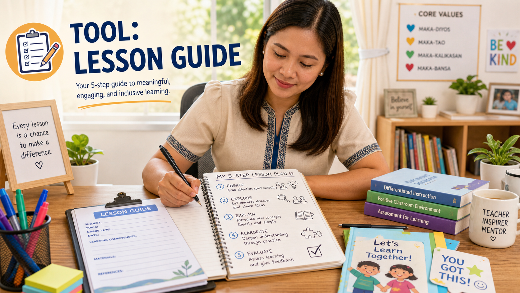 Lesson guide tool