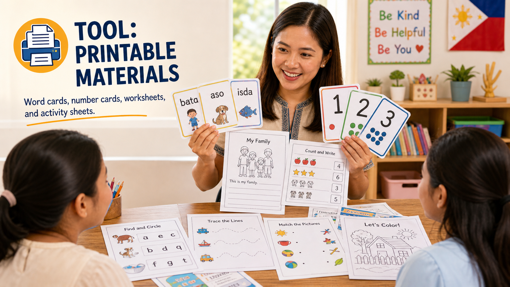 Printable materials tool